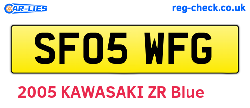 SF05WFG are the vehicle registration plates.