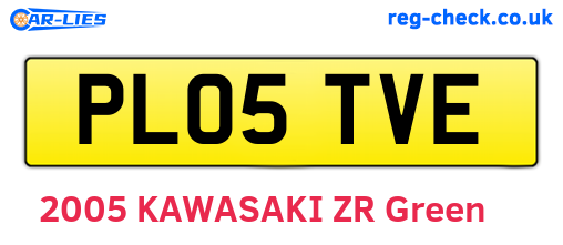 PL05TVE are the vehicle registration plates.