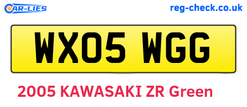 WX05WGG are the vehicle registration plates.