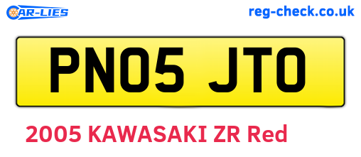 PN05JTO are the vehicle registration plates.