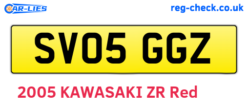 SV05GGZ are the vehicle registration plates.