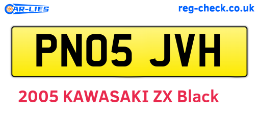 PN05JVH are the vehicle registration plates.