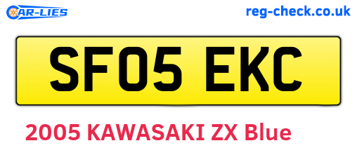 SF05EKC are the vehicle registration plates.
