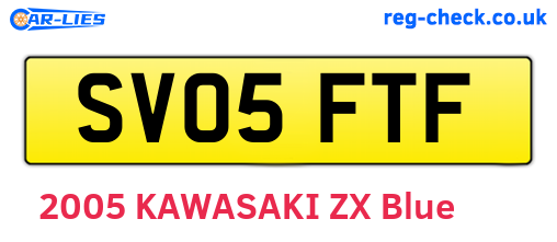 SV05FTF are the vehicle registration plates.
