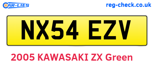 NX54EZV are the vehicle registration plates.