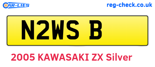 N2WSB are the vehicle registration plates.