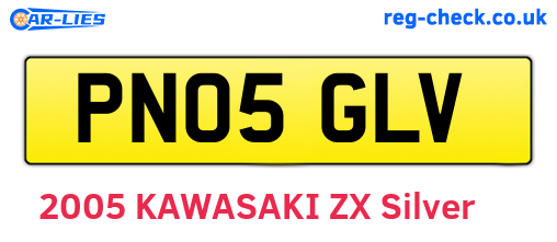 PN05GLV are the vehicle registration plates.