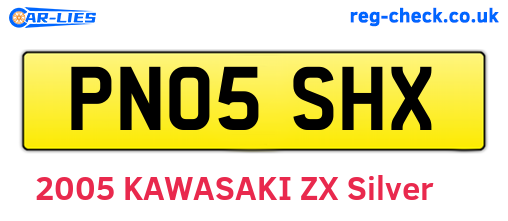 PN05SHX are the vehicle registration plates.