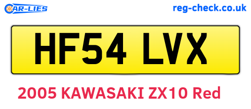 HF54LVX are the vehicle registration plates.