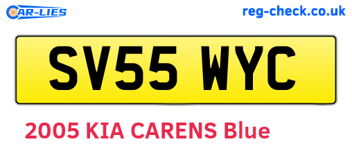 SV55WYC are the vehicle registration plates.