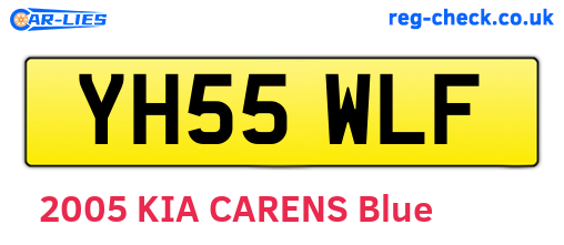 YH55WLF are the vehicle registration plates.