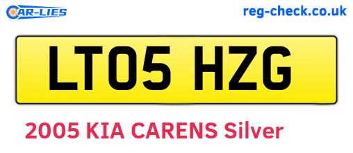 LT05HZG are the vehicle registration plates.