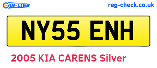 NY55ENH are the vehicle registration plates.
