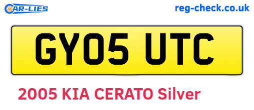 GY05UTC are the vehicle registration plates.
