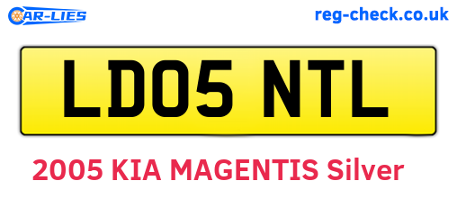 LD05NTL are the vehicle registration plates.