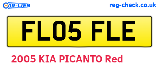 FL05FLE are the vehicle registration plates.