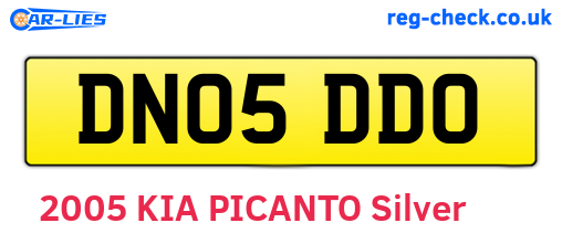 DN05DDO are the vehicle registration plates.