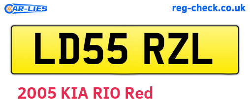 LD55RZL are the vehicle registration plates.