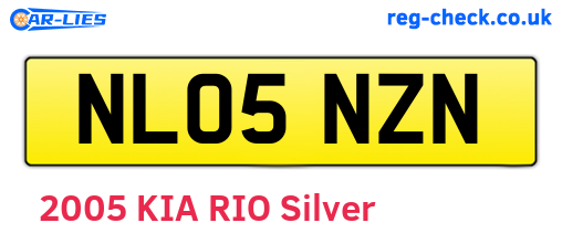 NL05NZN are the vehicle registration plates.