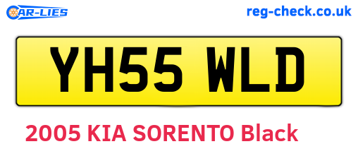 YH55WLD are the vehicle registration plates.