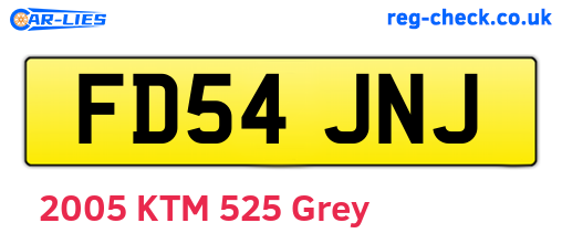 FD54JNJ are the vehicle registration plates.