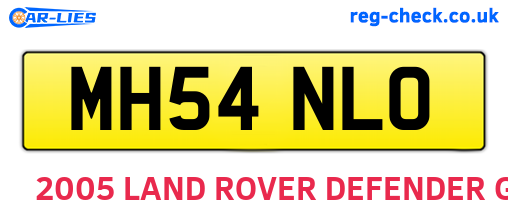 MH54NLO are the vehicle registration plates.