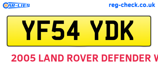 YF54YDK are the vehicle registration plates.