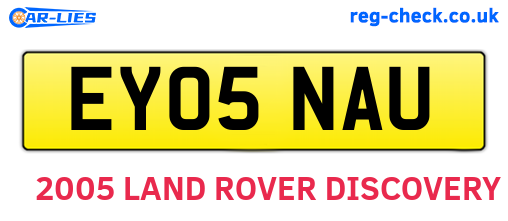 EY05NAU are the vehicle registration plates.
