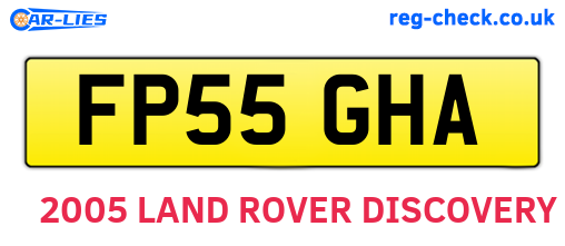 FP55GHA are the vehicle registration plates.