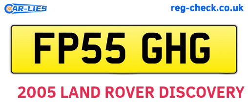 FP55GHG are the vehicle registration plates.