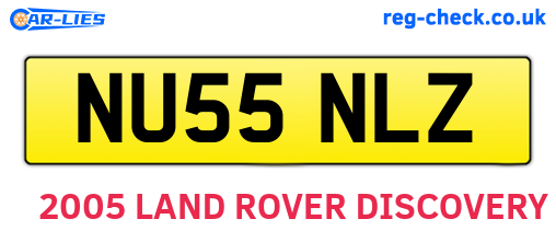 NU55NLZ are the vehicle registration plates.