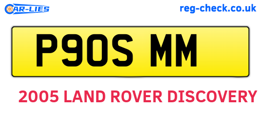 P90SMM are the vehicle registration plates.