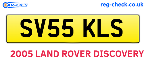 SV55KLS are the vehicle registration plates.