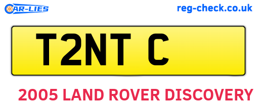 T2NTC are the vehicle registration plates.