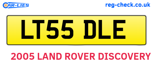 LT55DLE are the vehicle registration plates.