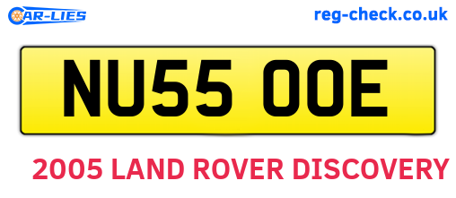 NU55OOE are the vehicle registration plates.