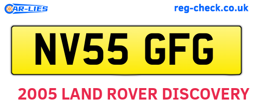 NV55GFG are the vehicle registration plates.