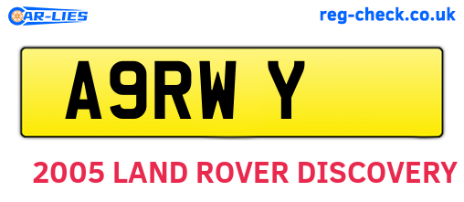 A9RWY are the vehicle registration plates.