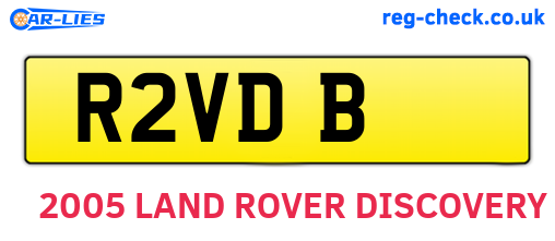 R2VDB are the vehicle registration plates.