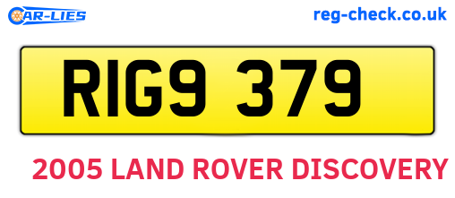RIG9379 are the vehicle registration plates.