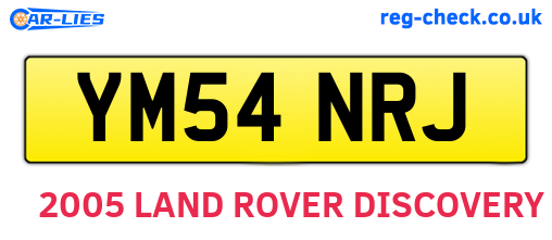 YM54NRJ are the vehicle registration plates.
