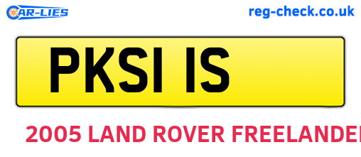 PKS11S are the vehicle registration plates.