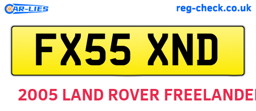 FX55XND are the vehicle registration plates.