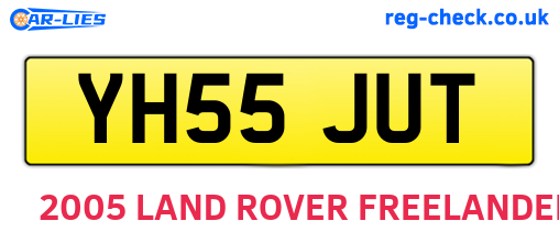 YH55JUT are the vehicle registration plates.