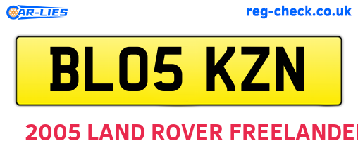 BL05KZN are the vehicle registration plates.