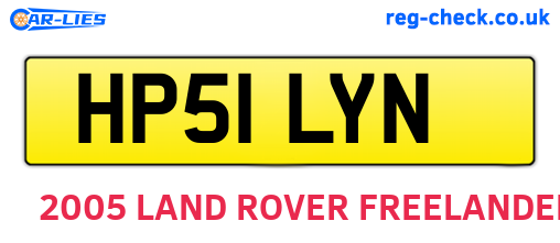 HP51LYN are the vehicle registration plates.