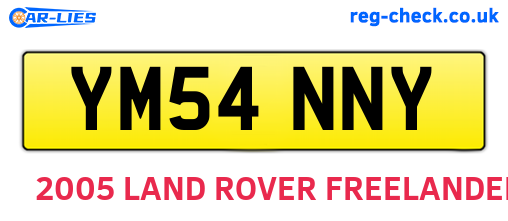 YM54NNY are the vehicle registration plates.