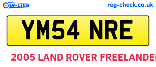 YM54NRE are the vehicle registration plates.