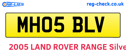 MH05BLV are the vehicle registration plates.