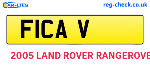 F1CAV are the vehicle registration plates.